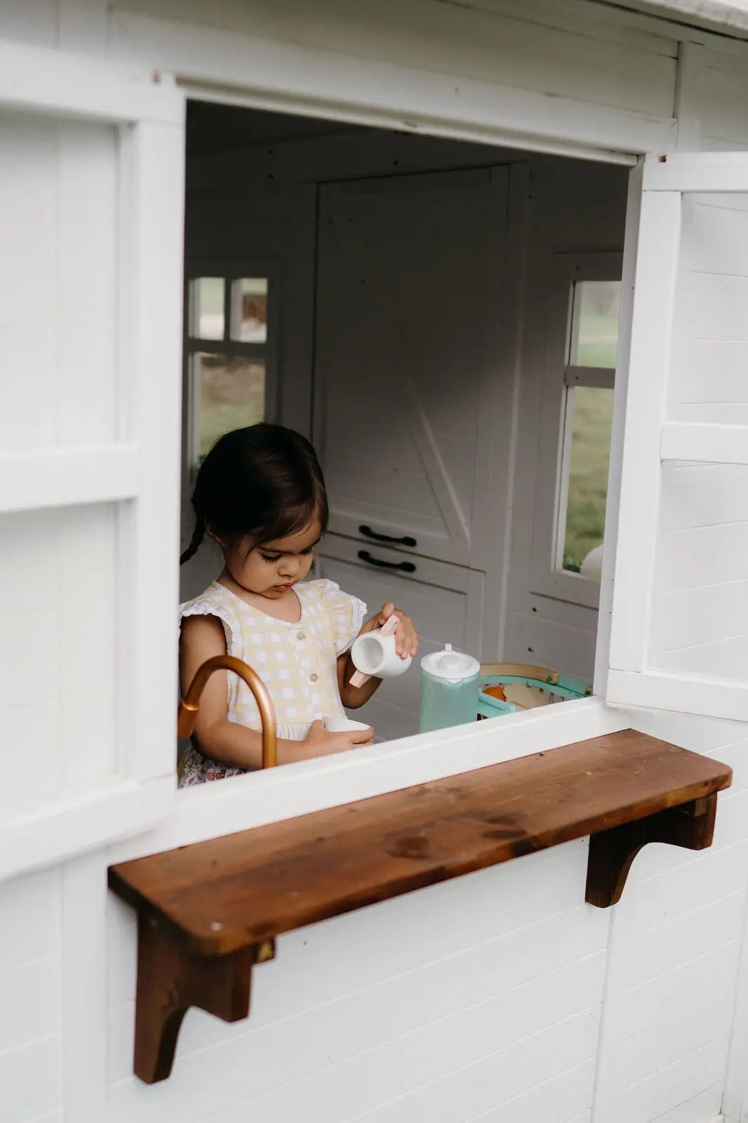 Frankie Grand Cubby House decorated exterior — showing painted finish possibilities and decorative styling options