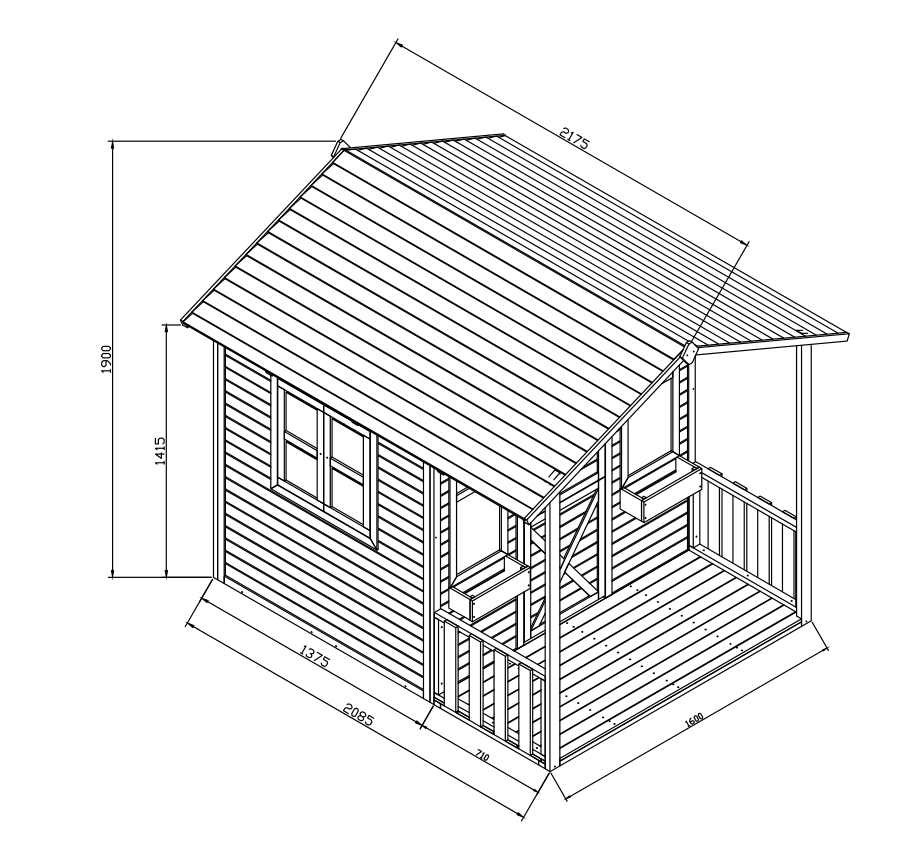 Frankie Grand Cubby House - Hide & Seek Kids - Frankie_Cubby