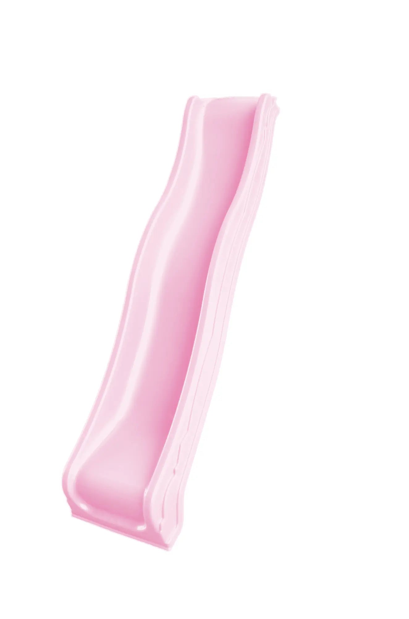 Wavy Plastic Slide 2.2m in baby pink for cubby houses by Hide & Seek Kids