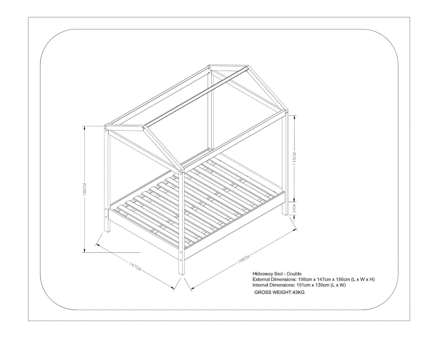 Hideaway Kids Bed - Hide & Seek Kids - Hideaway - SNG - Natural