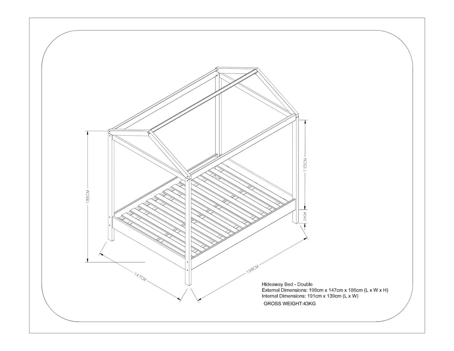 Hideaway Kids Bed - Hide & Seek Kids - Hideaway - SNG - Natural