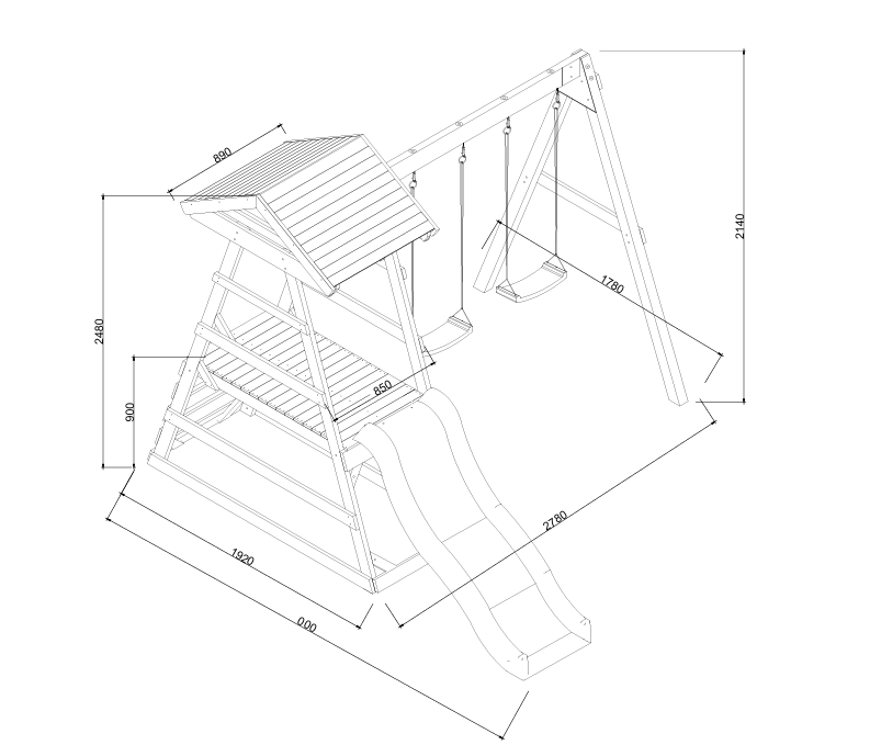 Milo Swing Set - Hide & Seek Kids - Milo - Swing - Set - Bundle