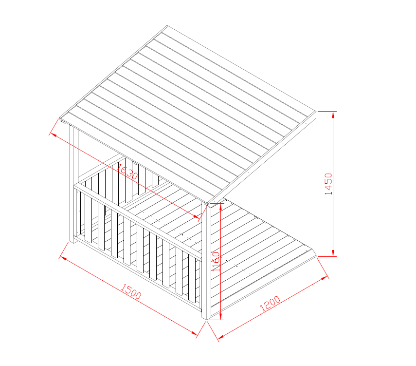 Carport Add - On - Hide & Seek Kids - Carport - addon - 120