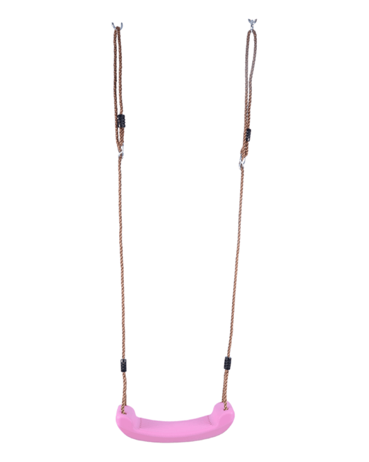 Pink swing seat add-on for kids cubby house and swing set