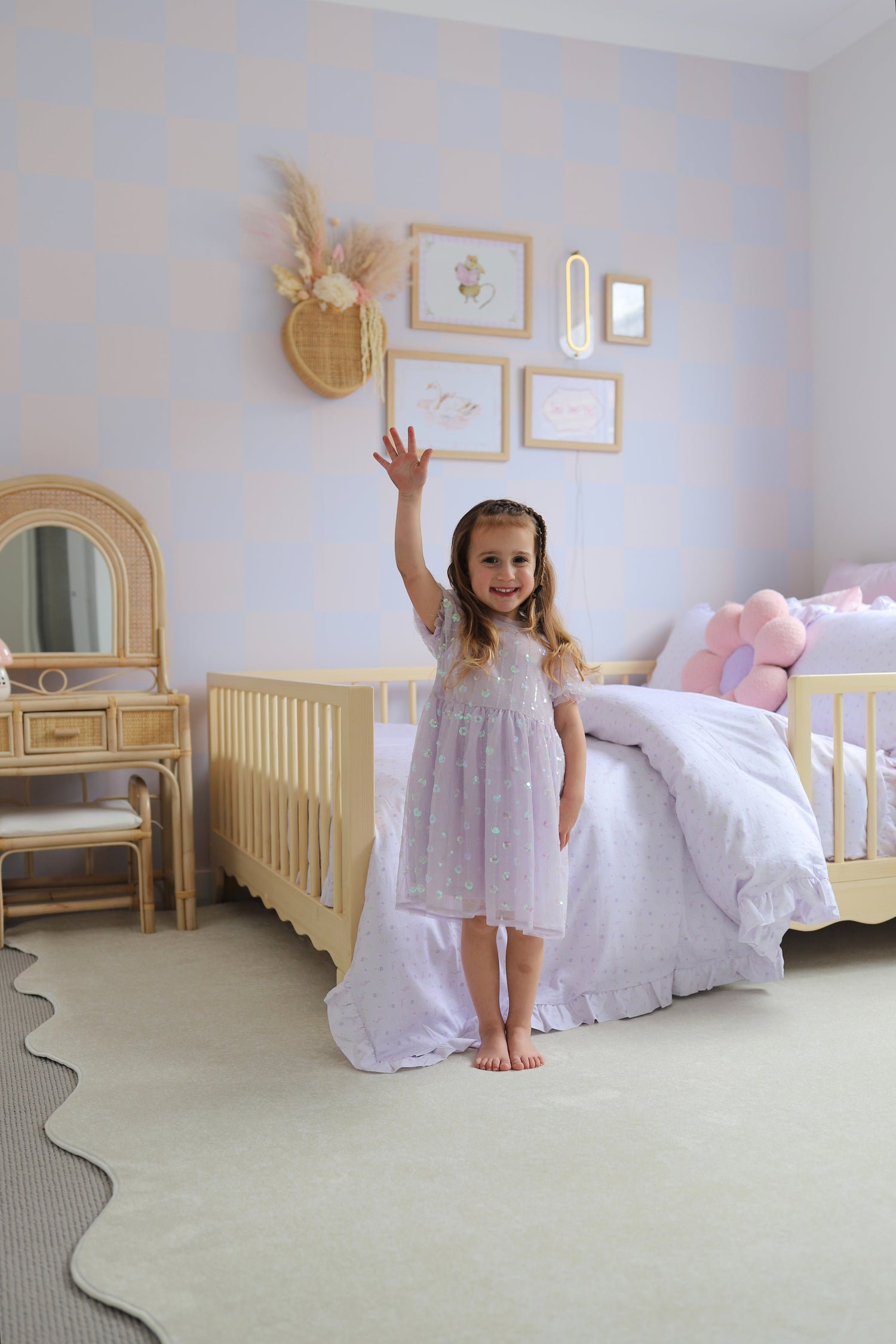 Lulu Double kids bed in stylish children's bedroom - modern furniture for children's rooms