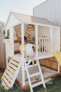 Small Backyard? Best Cubby Houses for Compact Spaces - Children playing in cubby house