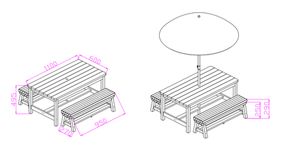 Picnic Bench Set