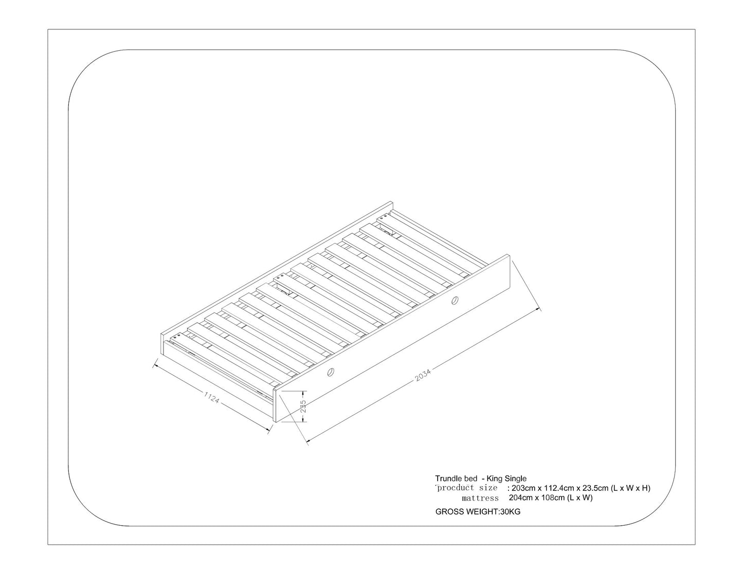 Trundle Bed Add-on