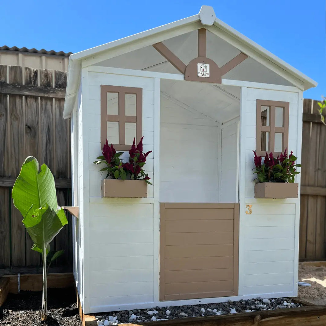 Cubby Shape Timber Cubby Houses Australia | Hide & Seek Kids