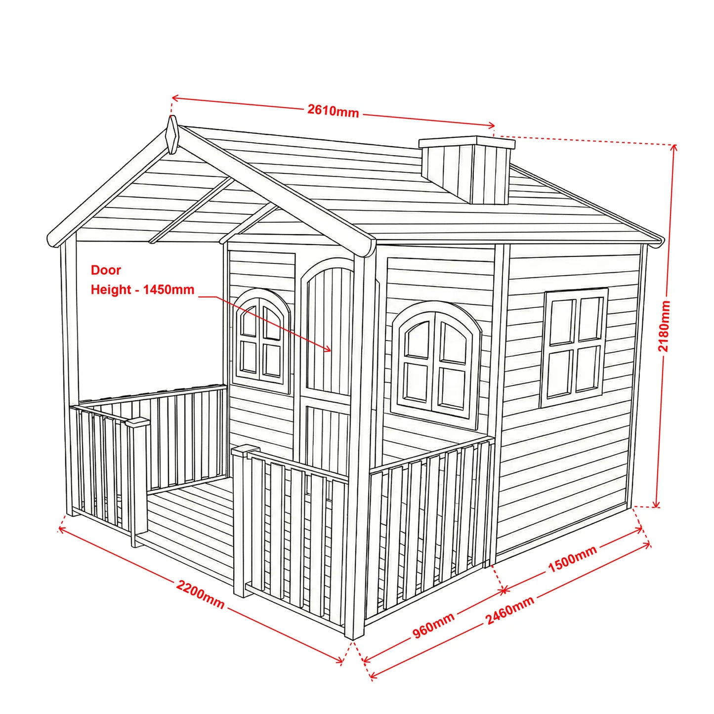 Newport Cubby House - Hide & Seek Kids - Newport_Cubby - Playhouse