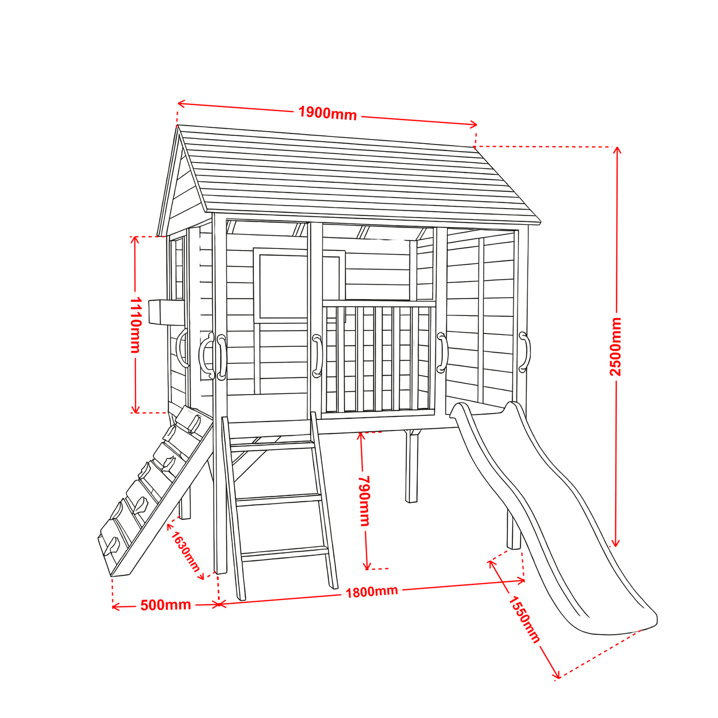 Oscar Cubby House - Hide & Seek Kids - Oscar_Cubby_Bundle - Playhouse