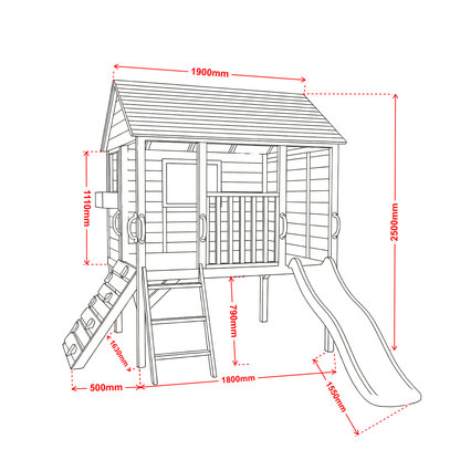 Oscar Cubby House - Hide & Seek Kids - Oscar_Cubby_Bundle - Playhouse