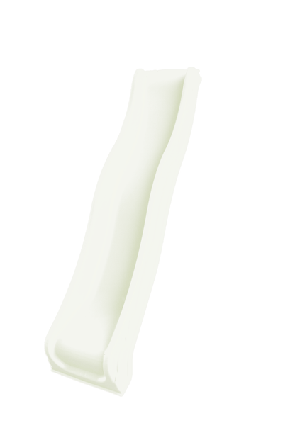 Wavy Plastic Slide - Hide & Seek Kids - 2.2m_brightwhite - Playhouse Accessories
