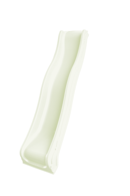 Wavy Plastic Slide - Hide & Seek Kids - 2.2m_pearlwhite - Playhouse Accessories