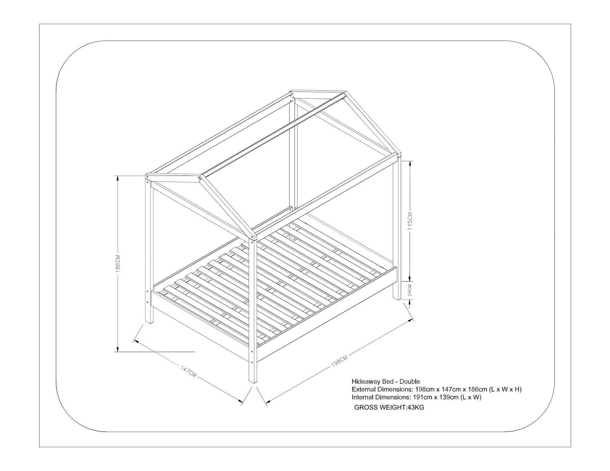 Hideaway Kids Bed - Hide & Seek Kids - Hideaway - SNG - Natural