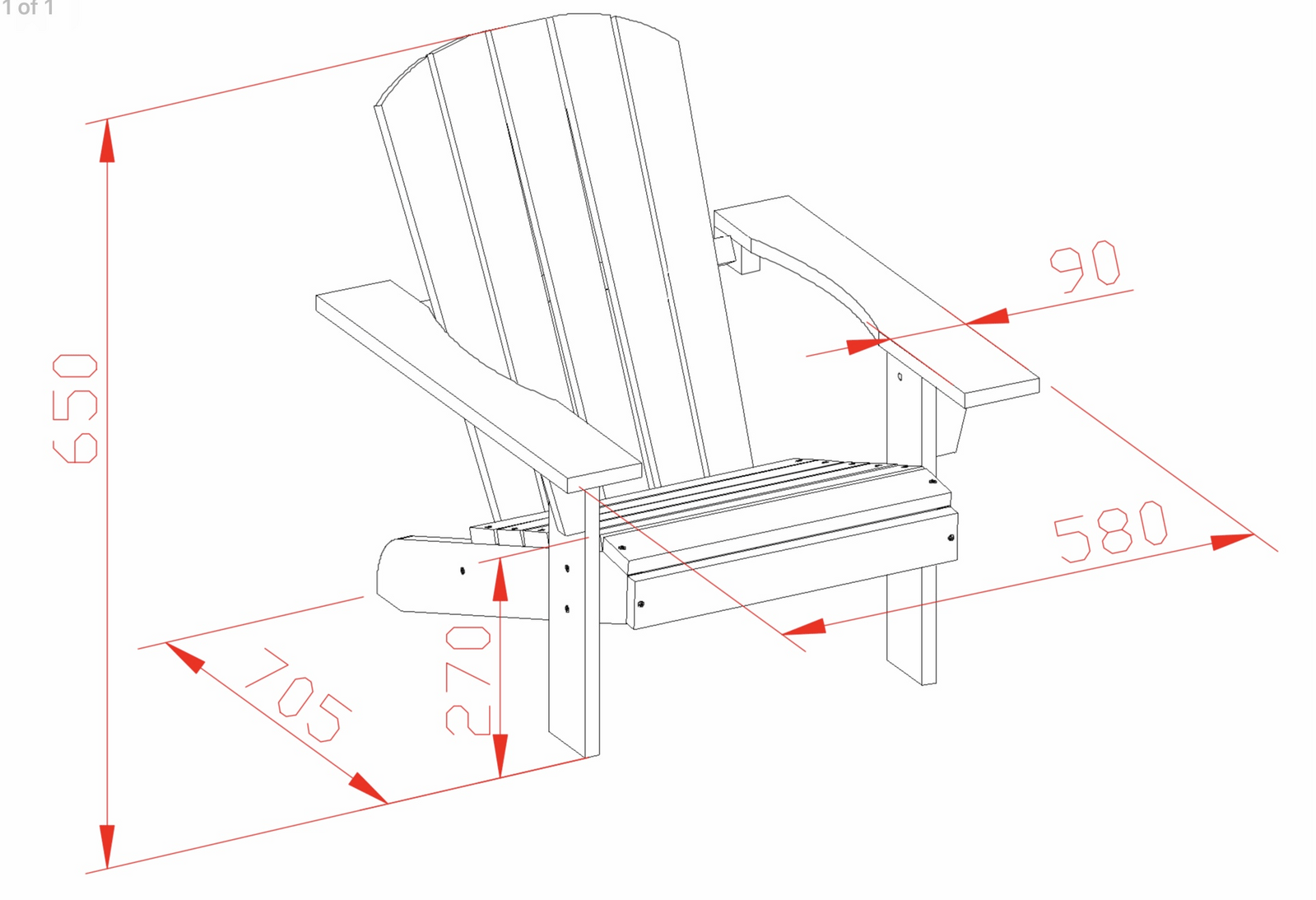 Kids Adirondack Chair - Natural Stain - Hide & Seek Kids - Adirondack_chair_kids