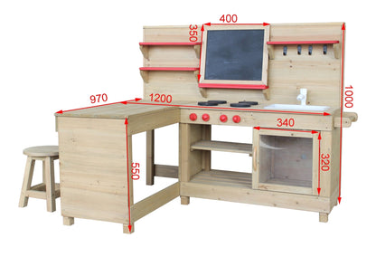 Mud Kitchen - Daisy - Hide & Seek Kids - Daisy - Mud - Kitchen
