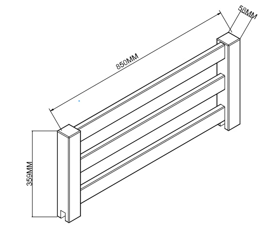 Timber Side Rail Various - Hide & Seek Kids - Side_Rail_White