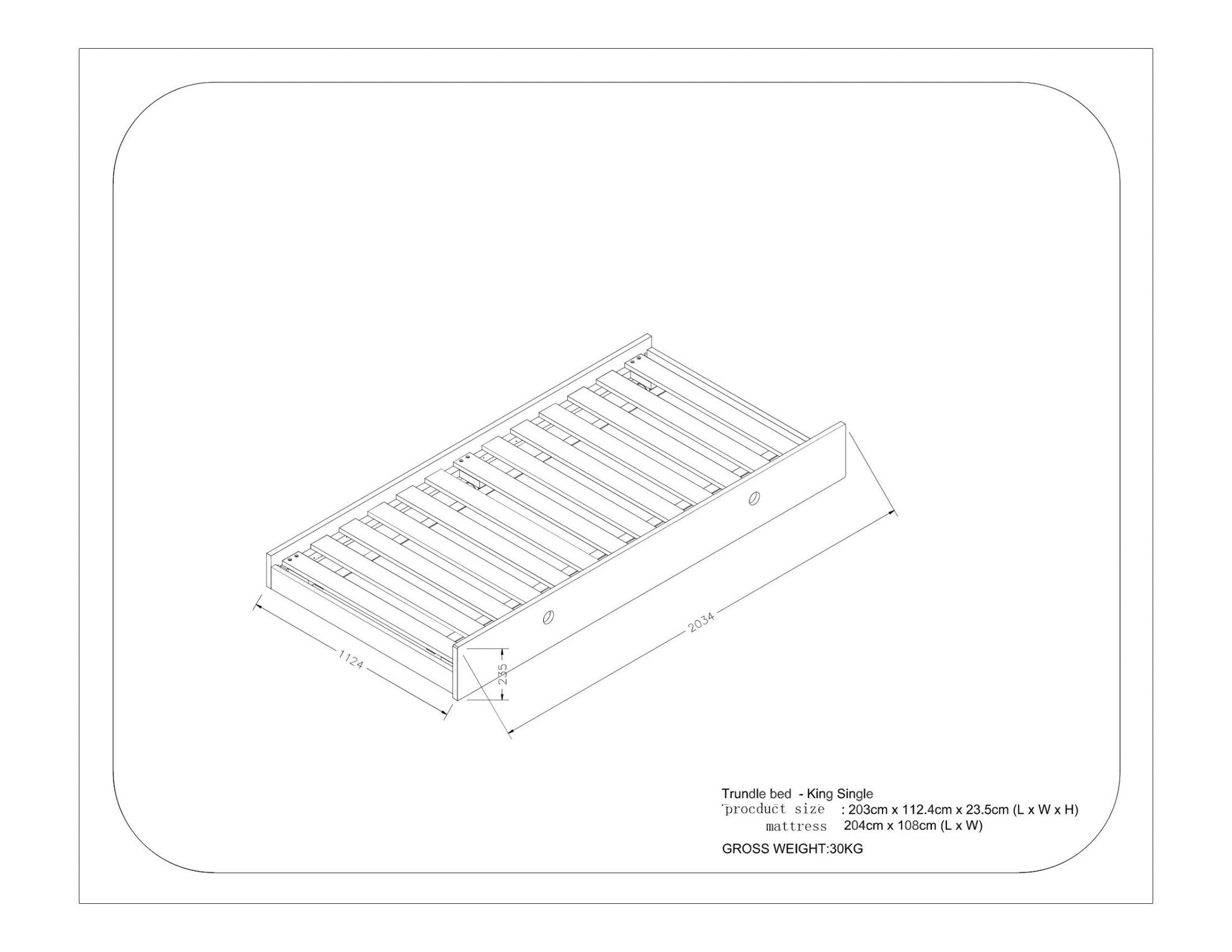 Trundle Bed Add - on - Hide & Seek Kids - Trundle_SNG_Natural