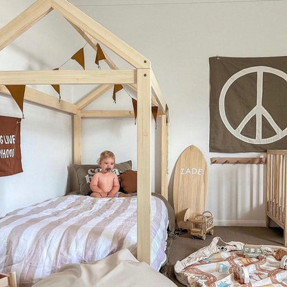 Cubby House Kids Bed