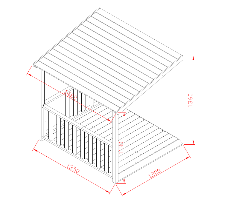 Carport Add - On - Hide & Seek Kids - Carport - addon - 120
