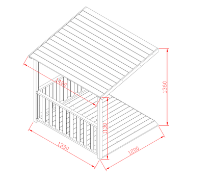 Carport Add - On - Hide & Seek Kids - Carport - addon - 120