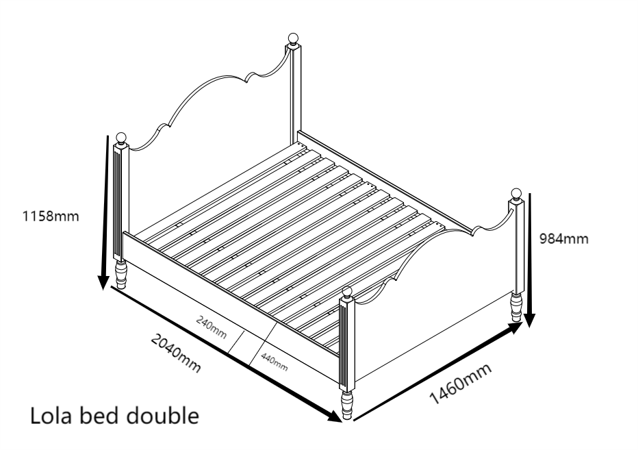 Lola Kids Bed - Hide & Seek Kids - Lola_Bed_DBL
