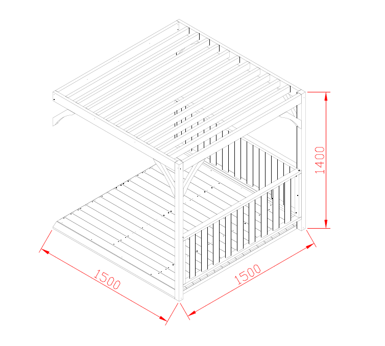 Pergola Add - On - Hide & Seek Kids - Pergola - addon - 150