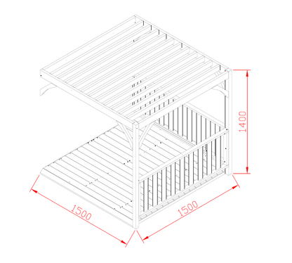 Pergola Add - On - Hide & Seek Kids - Pergola - addon - 150