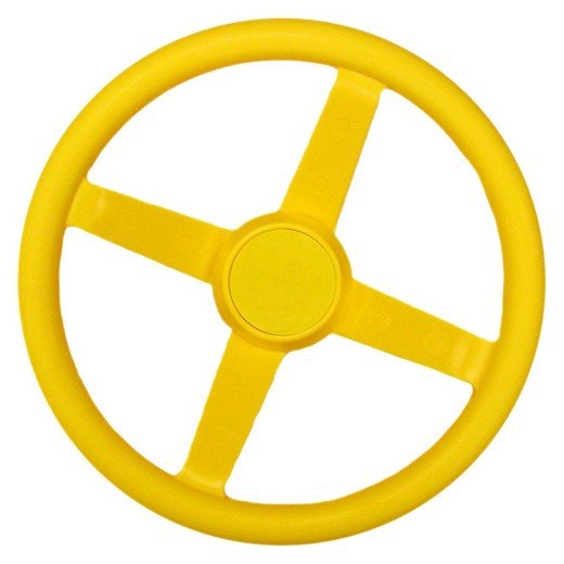 Plastic Steering Wheel Add - Ons - Hide & Seek Kids - steering_wheel_yellow